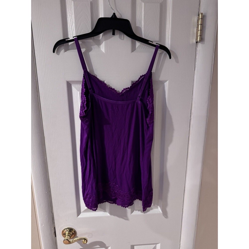 Lane Bryant Women's Classic Cami Tank Top Layering Plus 14/16 Purple Lace - Picture 6 of 8